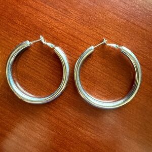 Silver Hoop Earrings